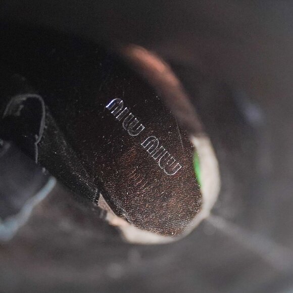 Miu Miu Knee High Kitten Heel Boots - Picture 14 of 15